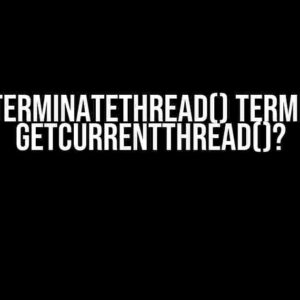 Can TerminateThread() terminate GetCurrentThread()?