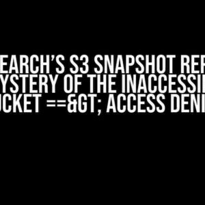 Elasticsearch’s S3 Snapshot Repository: The Mystery of the Inaccessible S3 Bucket ==> Access Denied